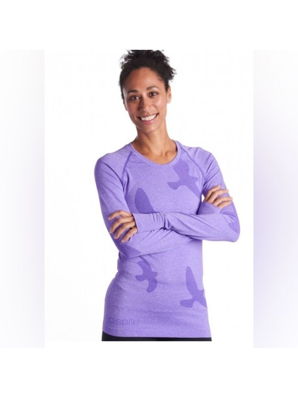 Oiselle Flyte Seamless Bird Fly Thumbholes Long Sleeve Fitted Top NWOT
